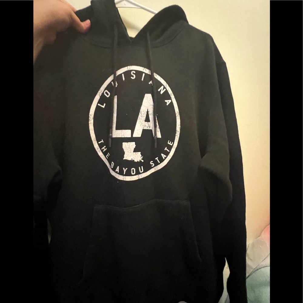 Louisiana Black Hoodie